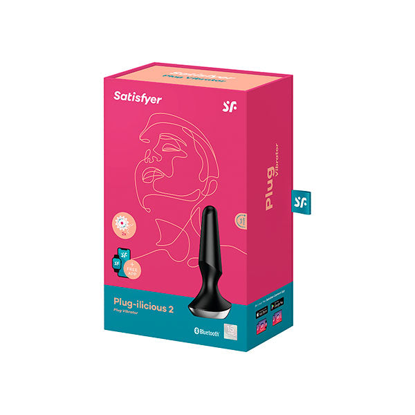 Plug Ilicious 2 con App Gratis – Satisfyer Negro: Placer Personalizado y Control Inteligente